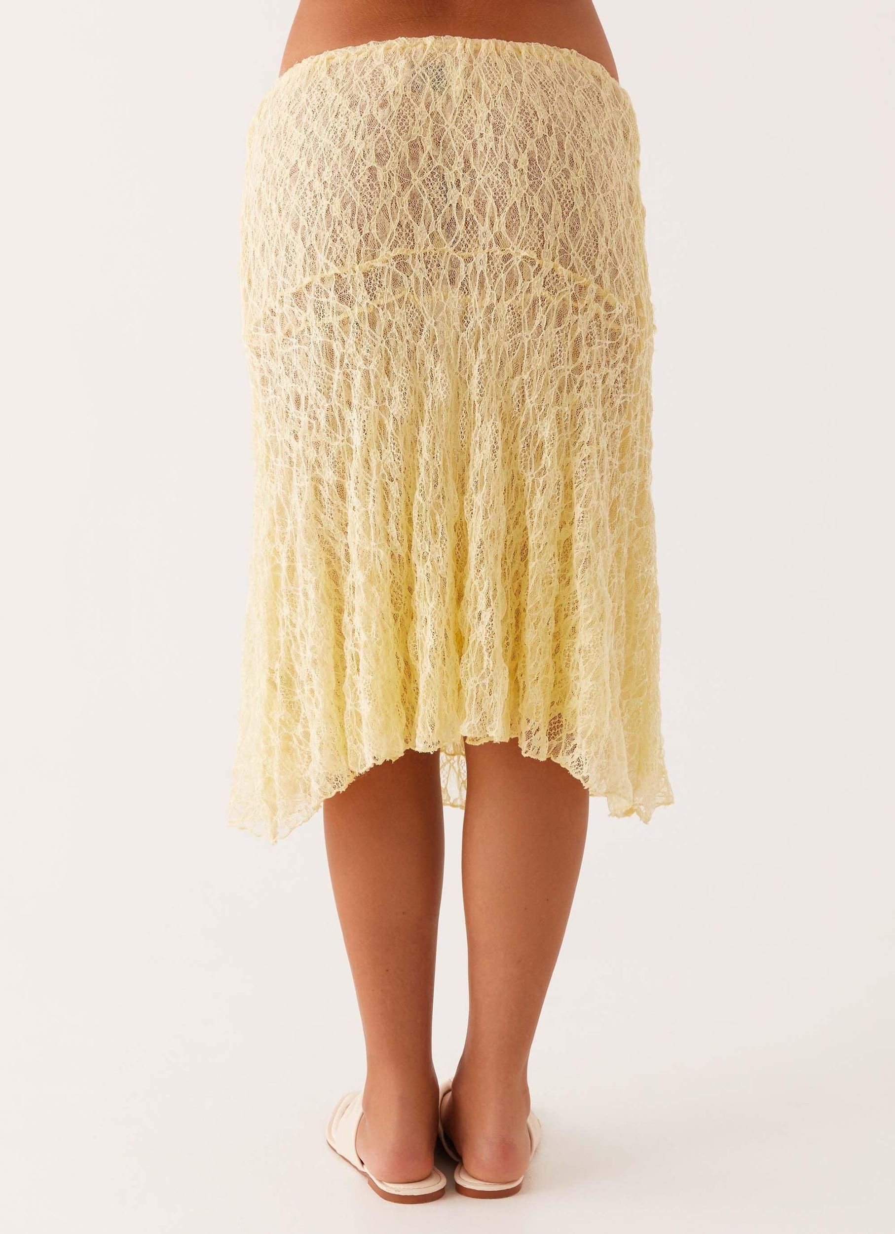 Destiny Midi Skirt - Yellow Product Image