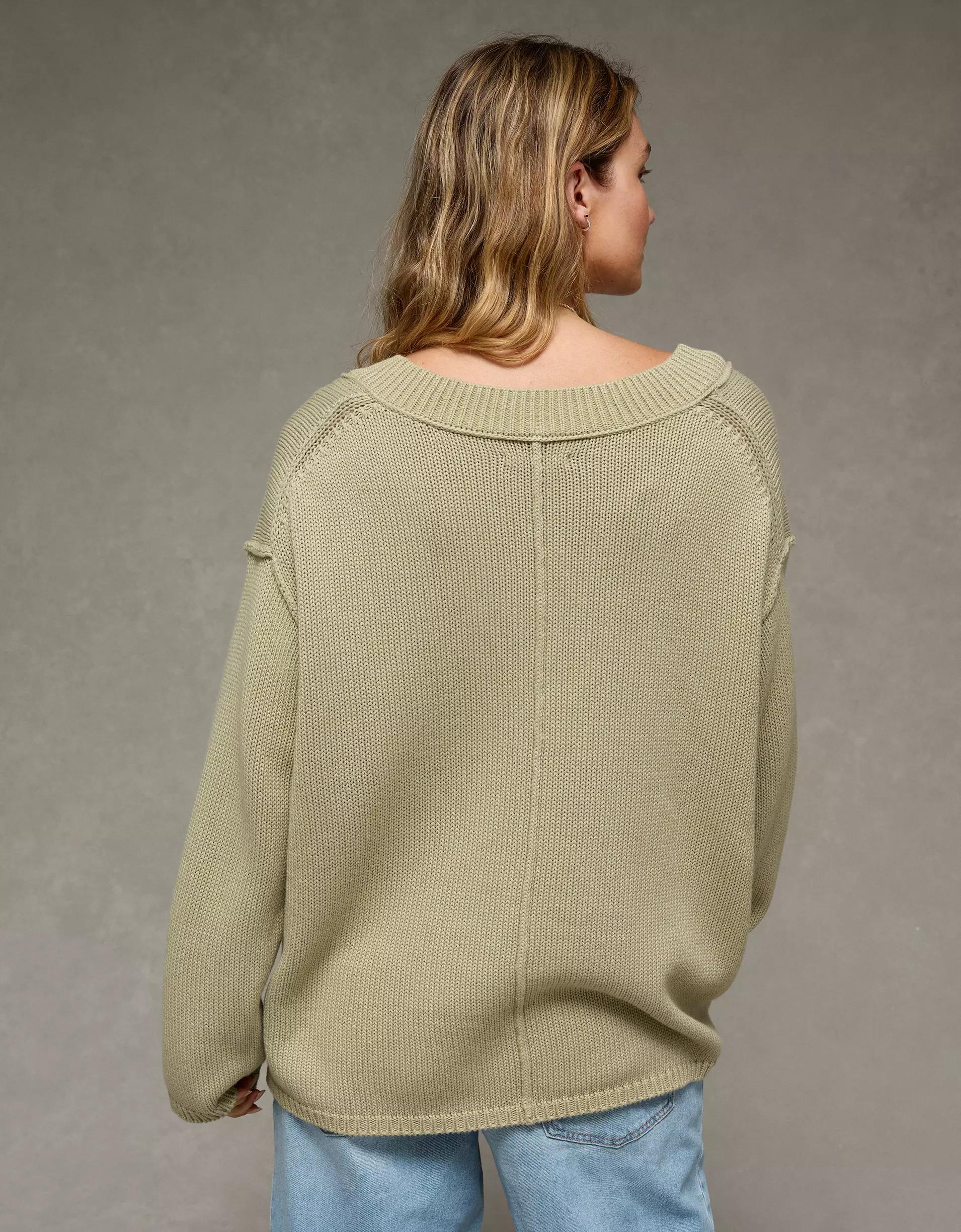 AE Big Hug V-Neck Sweater Product Image