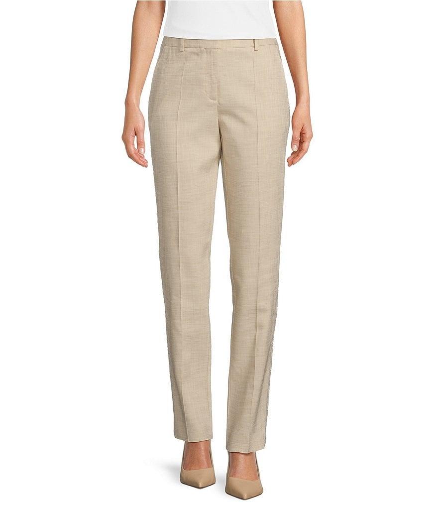 BOSS by Hugo Boss Tanya Straight Leg Flat Front Trouser Product Image