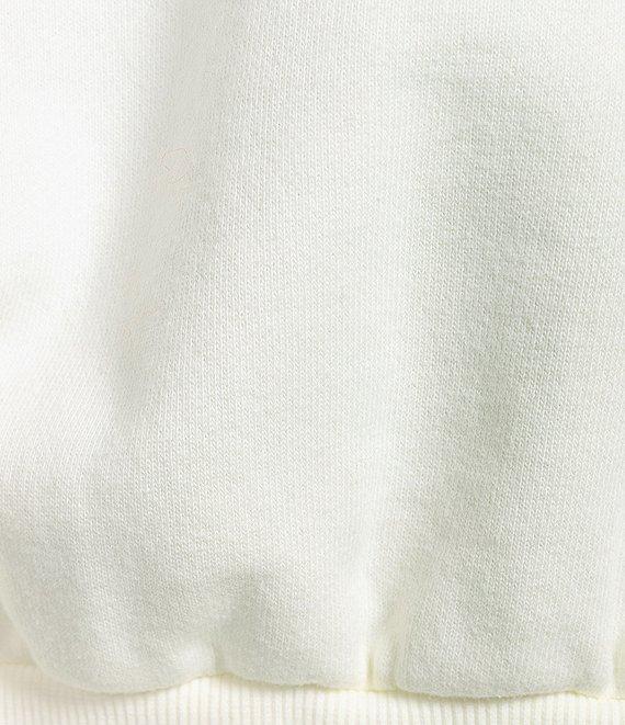 City Blues Knit French Terry Long Sleeve Cropped Hooded Sweatshirt Product Image