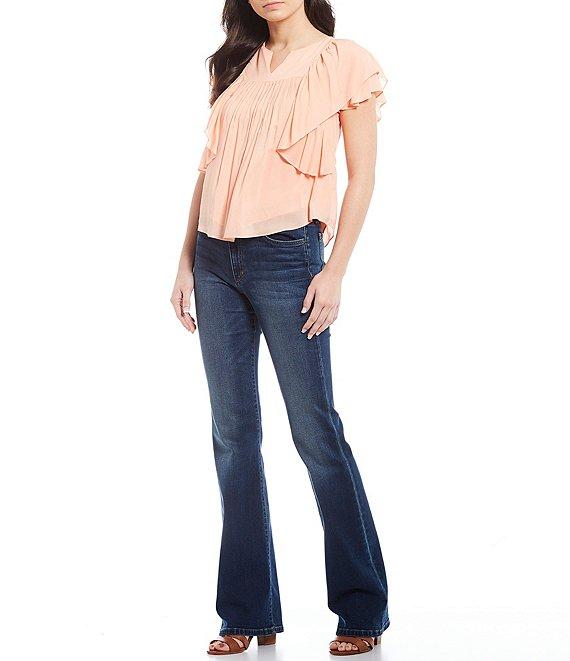 Joe's Jeans Hi Honey High Rise Bootcut Leg Curvy Fit Stretch Denim Jeans Product Image