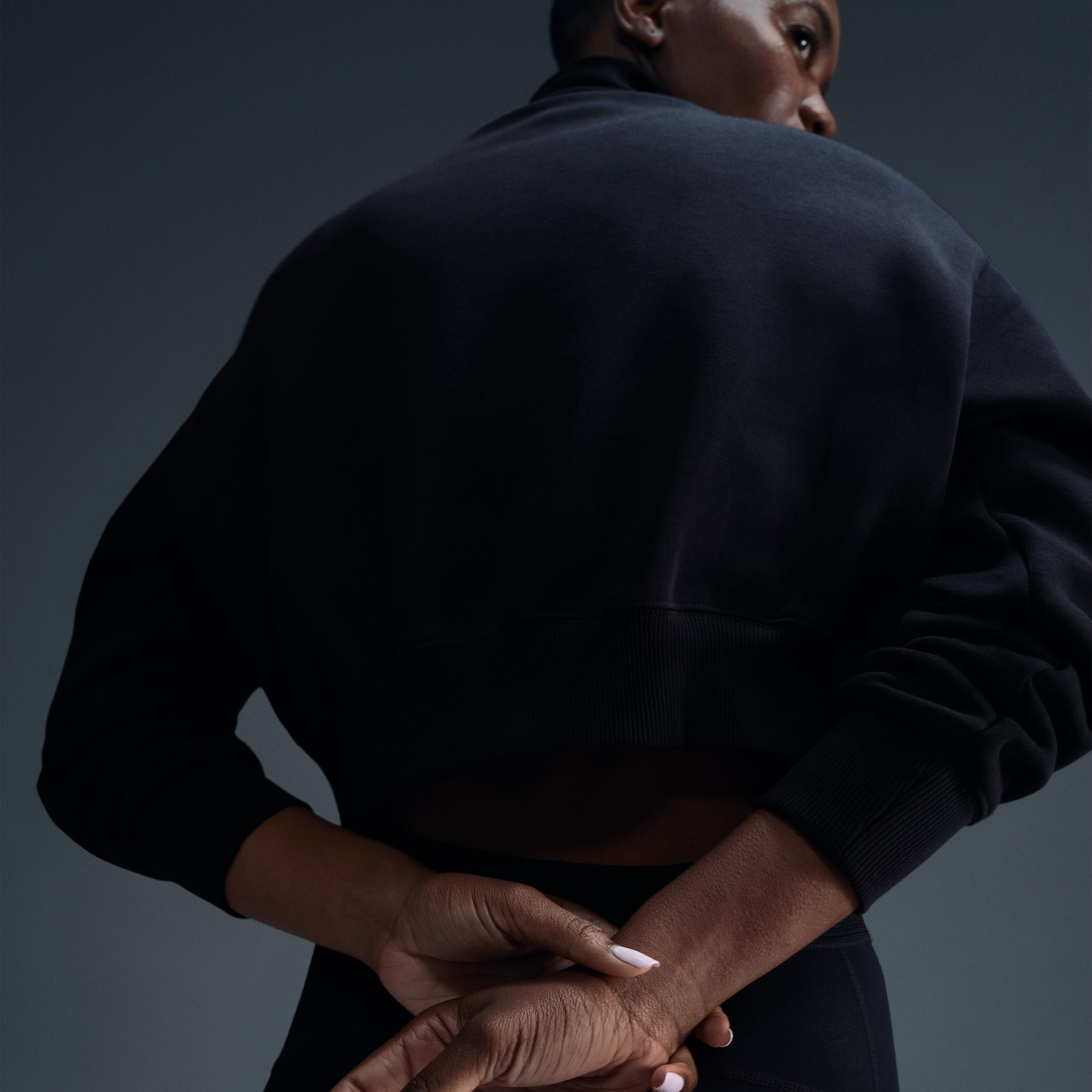 Women's Nike Sportswear Phoenix Fleece 1/4-Zip Cropped Sweatshirt Product Image