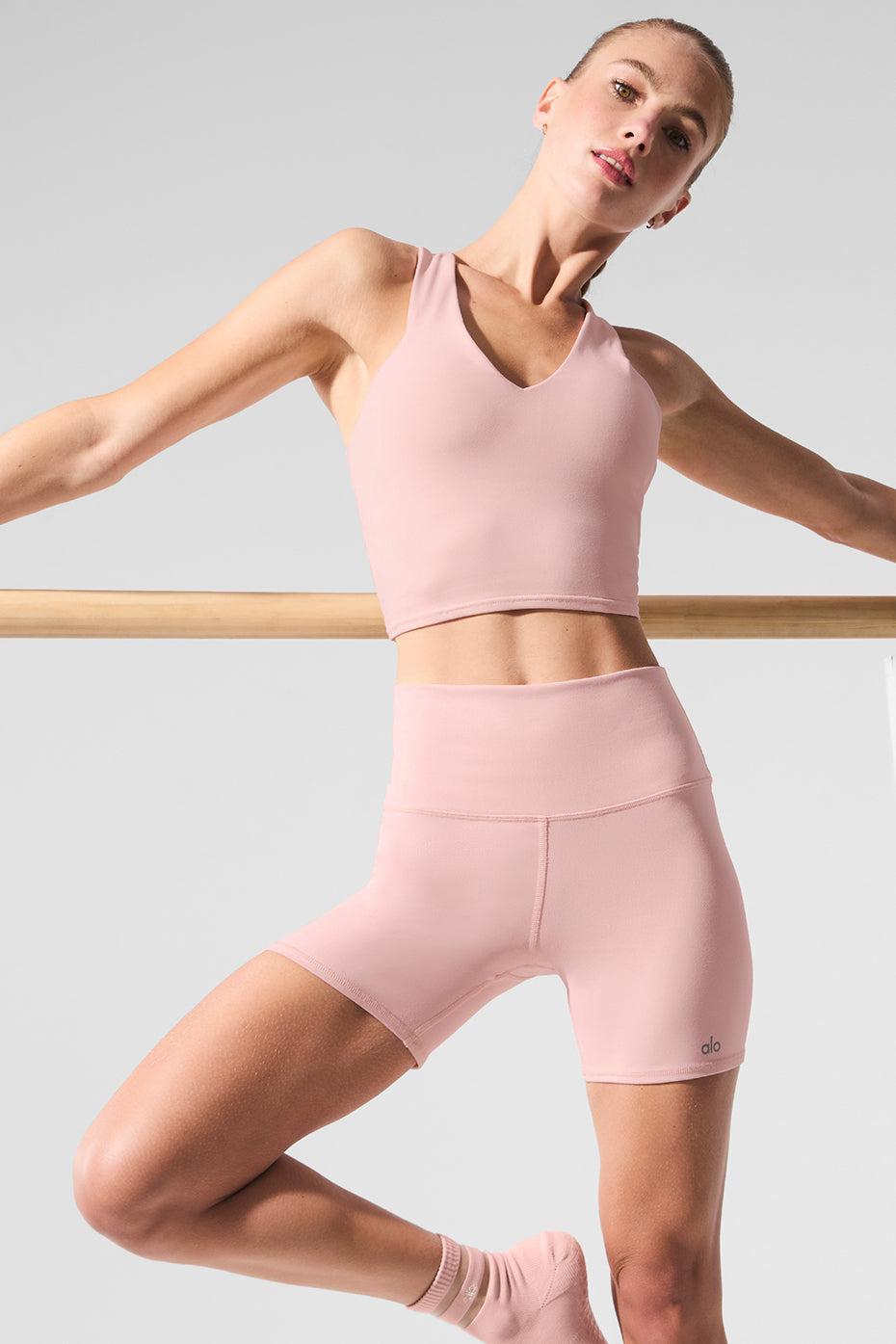 5" Airbrush High-Waist Biker Short - Pink Quartz Female Product Image