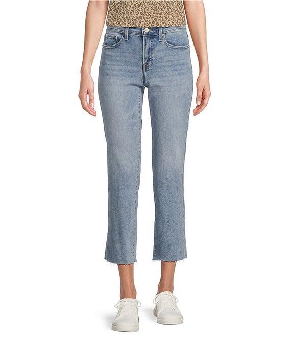 Lucky Brand Sweet Crop Stretch Denim Mid-Rise Straight Leg Jeans Product Image