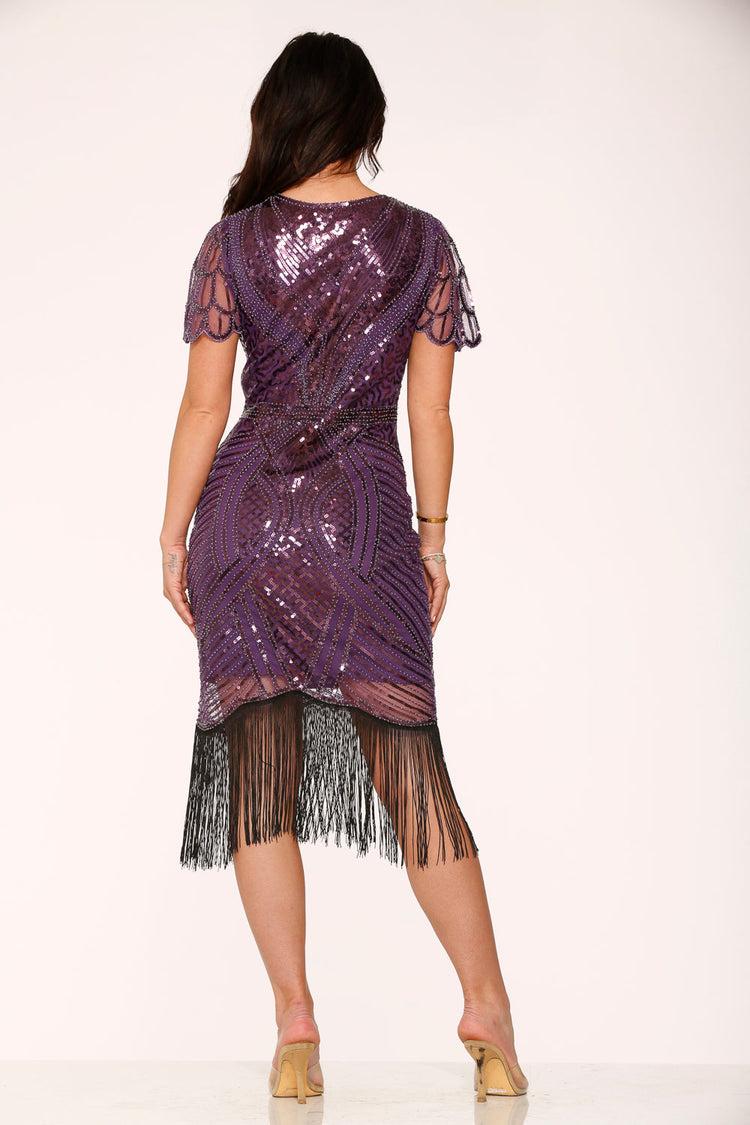 Purple Flapper Dress Product Image