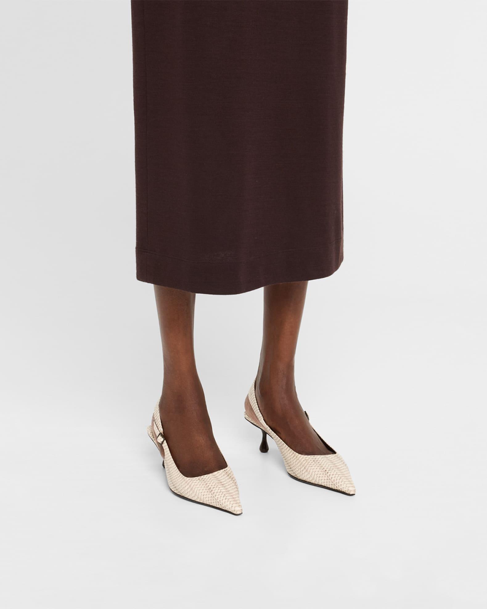 Amel 50 Printed Leather Slingback Pumps Product Image