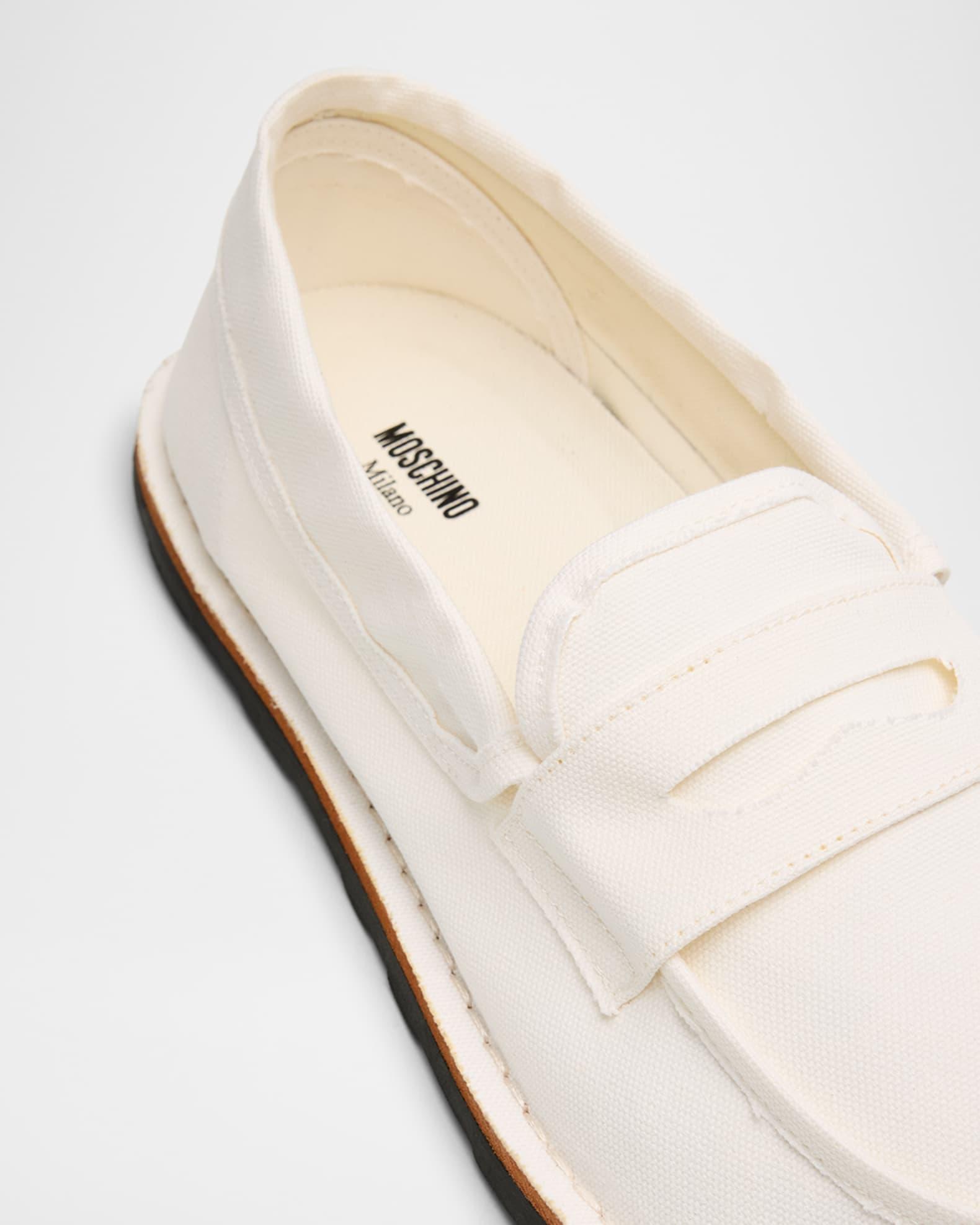 Men's Canvas Moc-Toe Penny Loafers Product Image