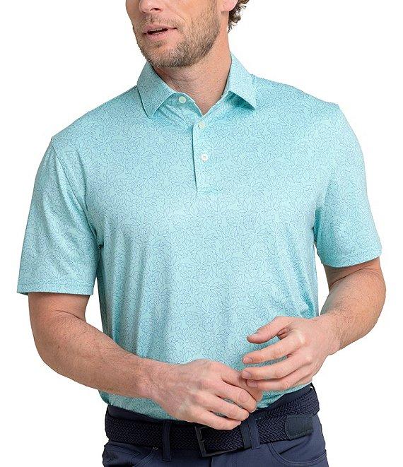 Southern Tide Driver Pineapple Paradise Printed Short Sleeve Polo Shirt Product Image