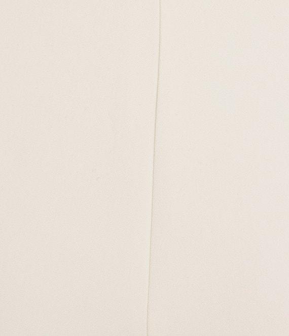 Trina Turk Chimayo Luxe Drape Mid Rise Flare Leg Tailored Pants Product Image