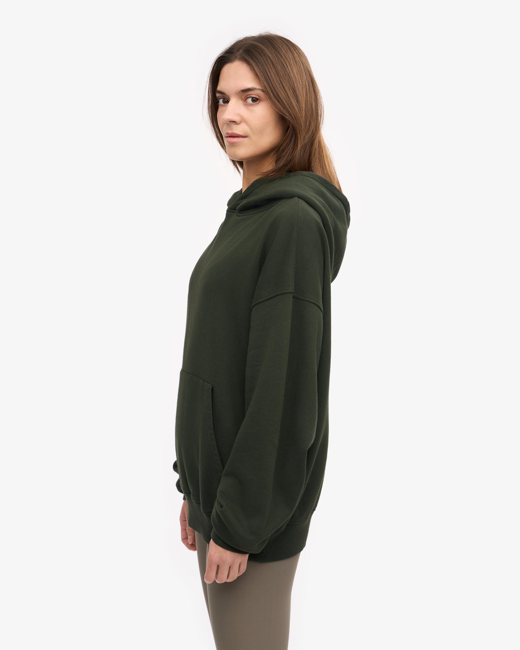 Organic Oversized Hood - Hunter Green Product Image