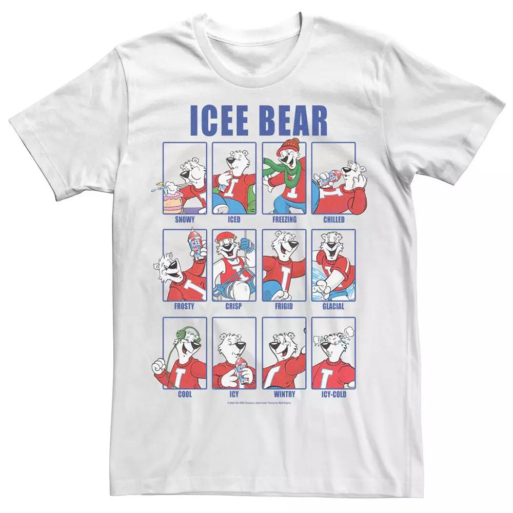 Men's Icee Bear Emotions Portrait Panels Tee,  Product Image