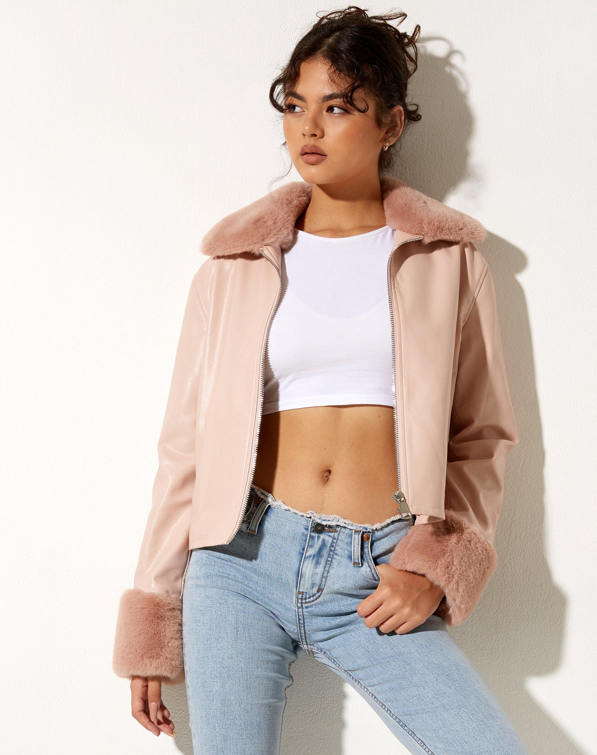 Neliya Jacket in Pu Pink Product Image