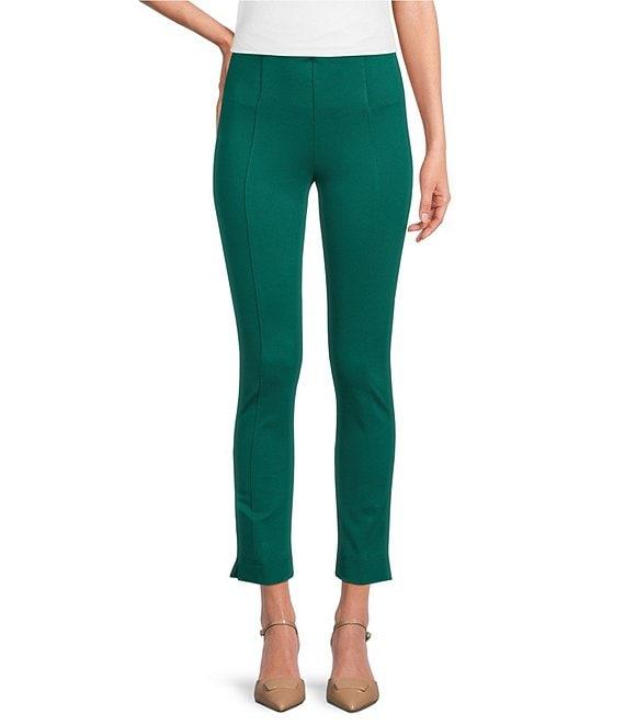 Slim Factor by Investments Coordinating Stretch Ponte Knit Ankle Skinny Pants Product Image