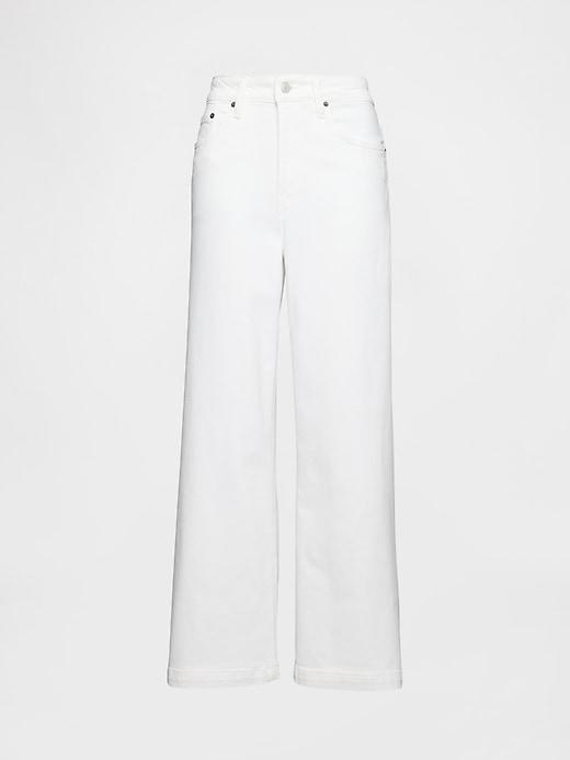 Curvy High Rise Stride Wide-Leg Ankle Jeans Product Image