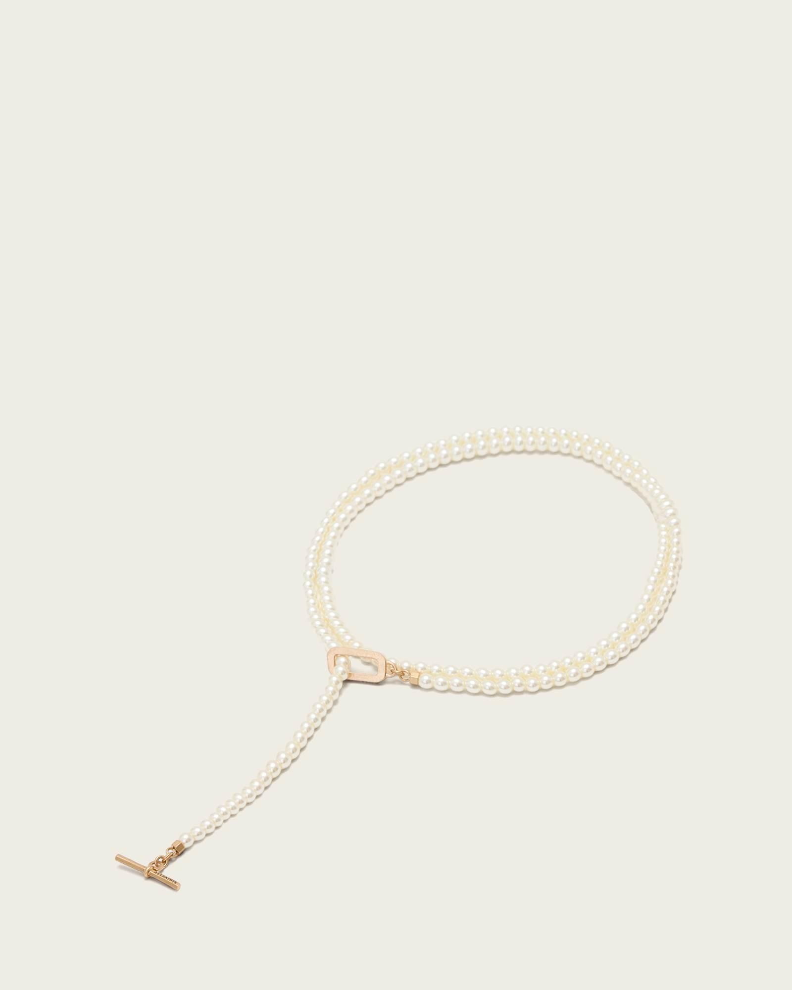 Lia Chunky Necklace WARM SILVER | ALLSAINTS US Product Image