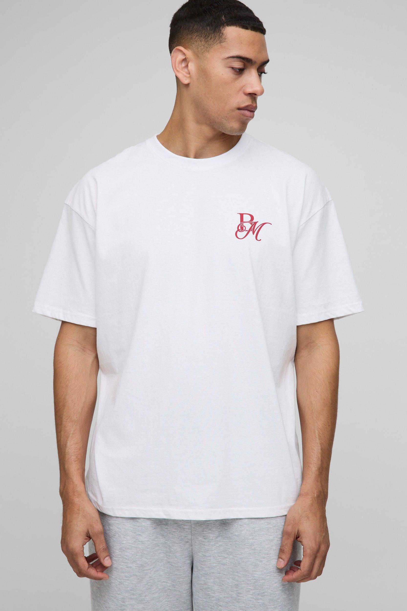 Oversized BM Amalfi Graphic T-Shirt | boohooMAN USA Product Image