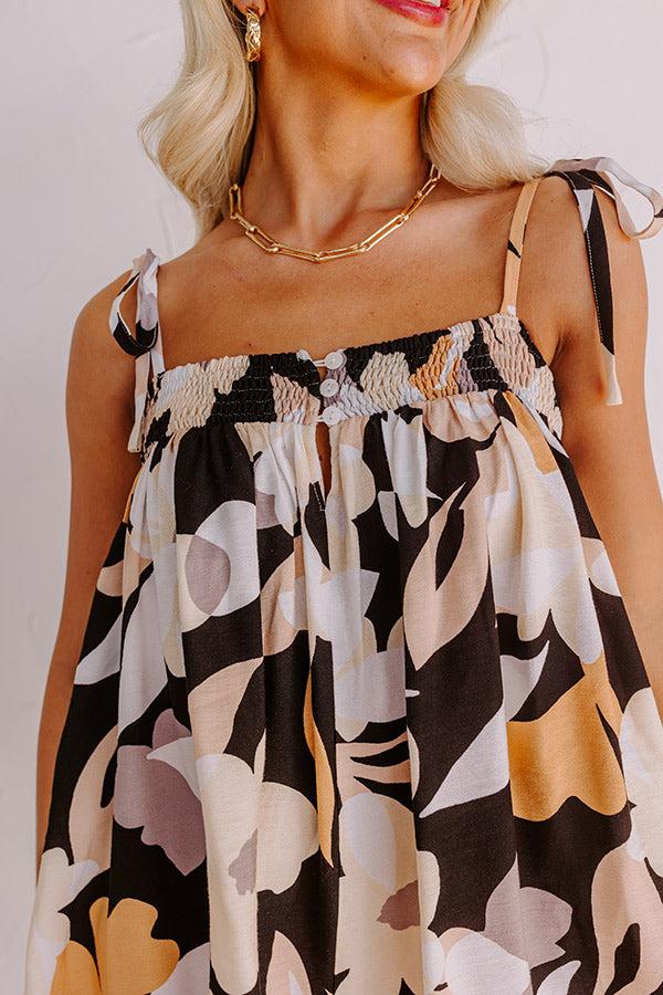 Bloom With A View Romper In Black Product Image