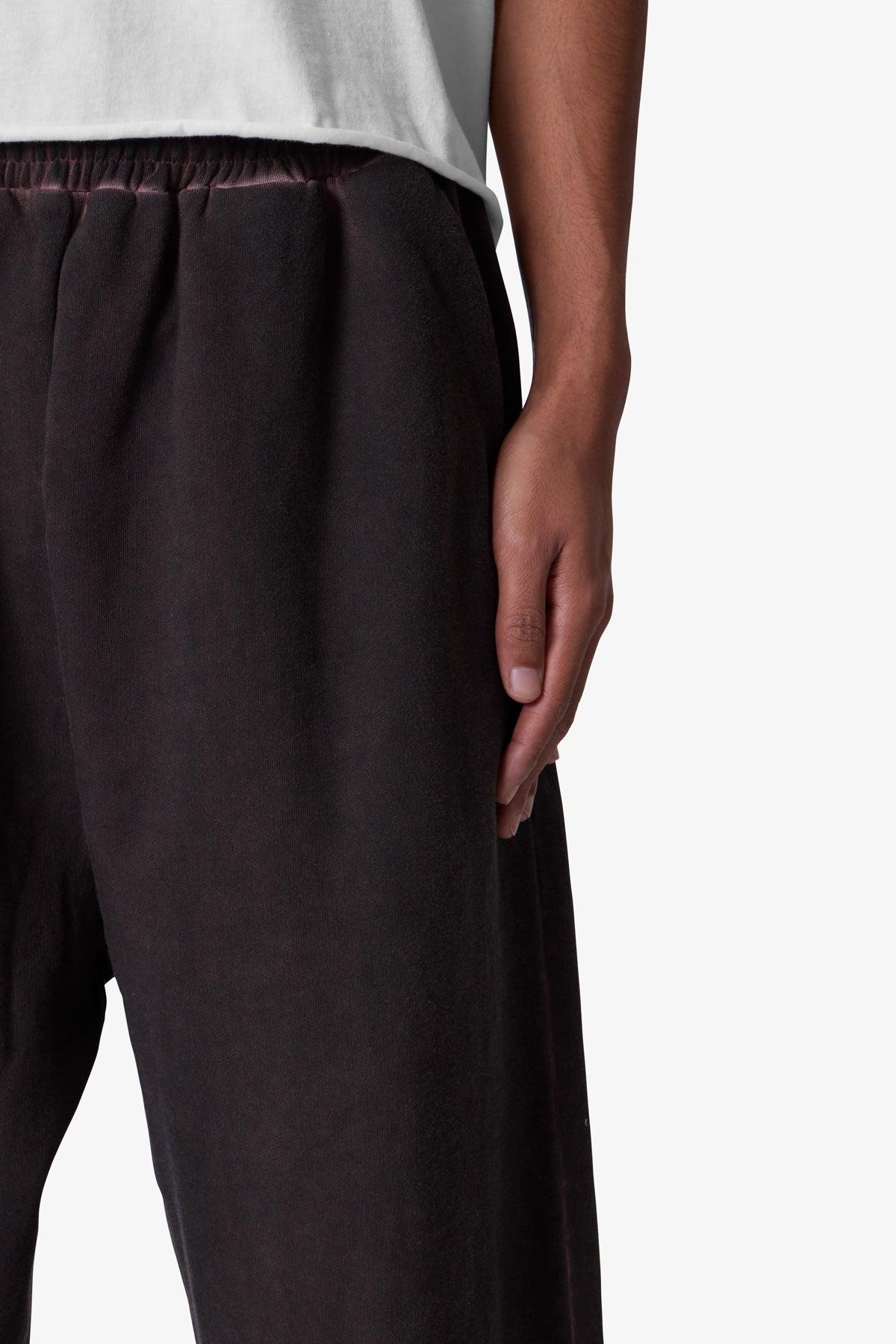 Acid Wash Sweatpants - Brown Product Image