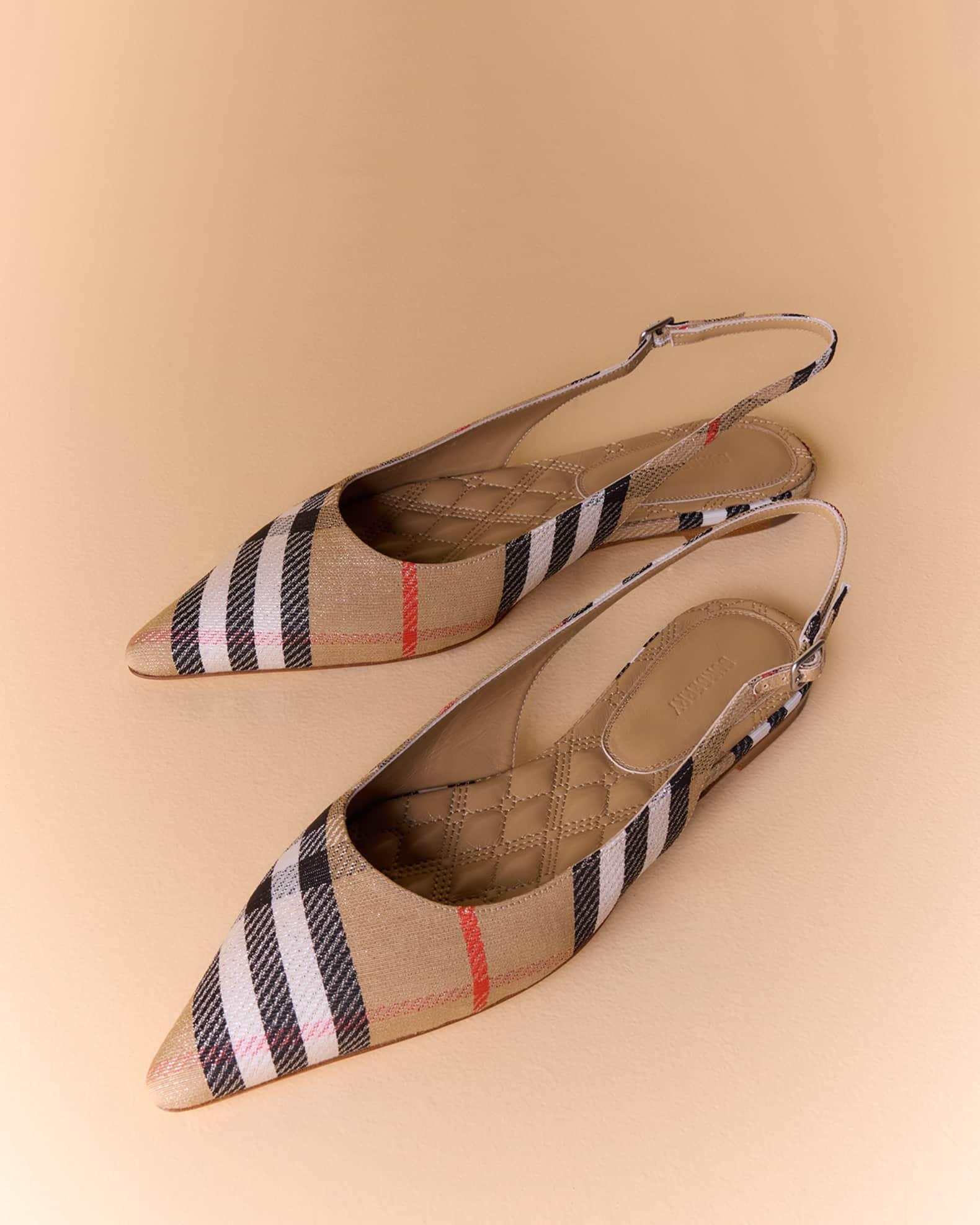 Birdie Check Slingback Ballerina Flats Product Image