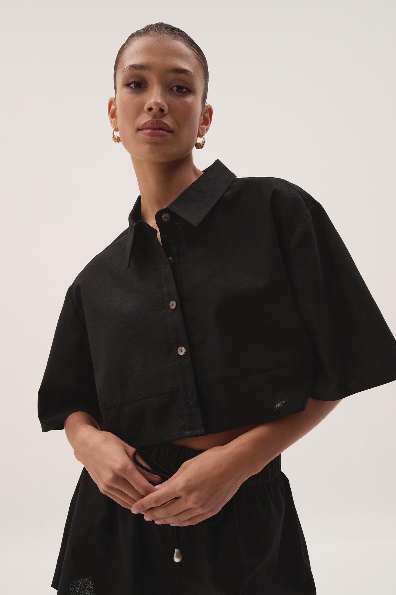 Airlie Cropped Shirt Product Image