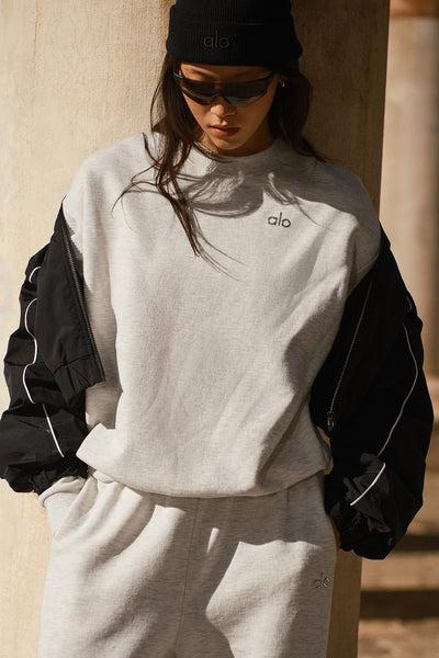 Accolade Crew Neck Pullover - White Heather Product Image