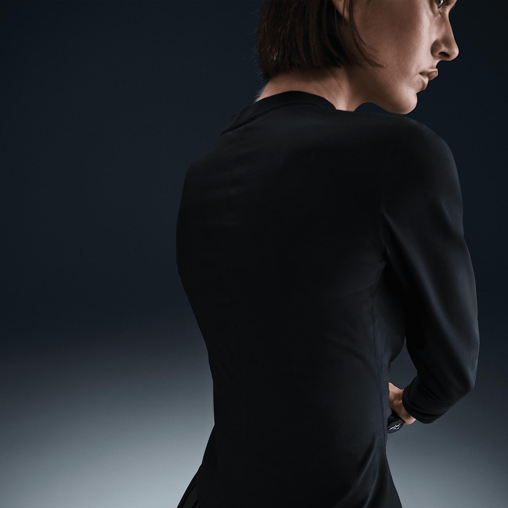 Nike Womens Court Advantage Dri-FIT Mid-Layer Tennis Top | FZ6737-010 Product Image