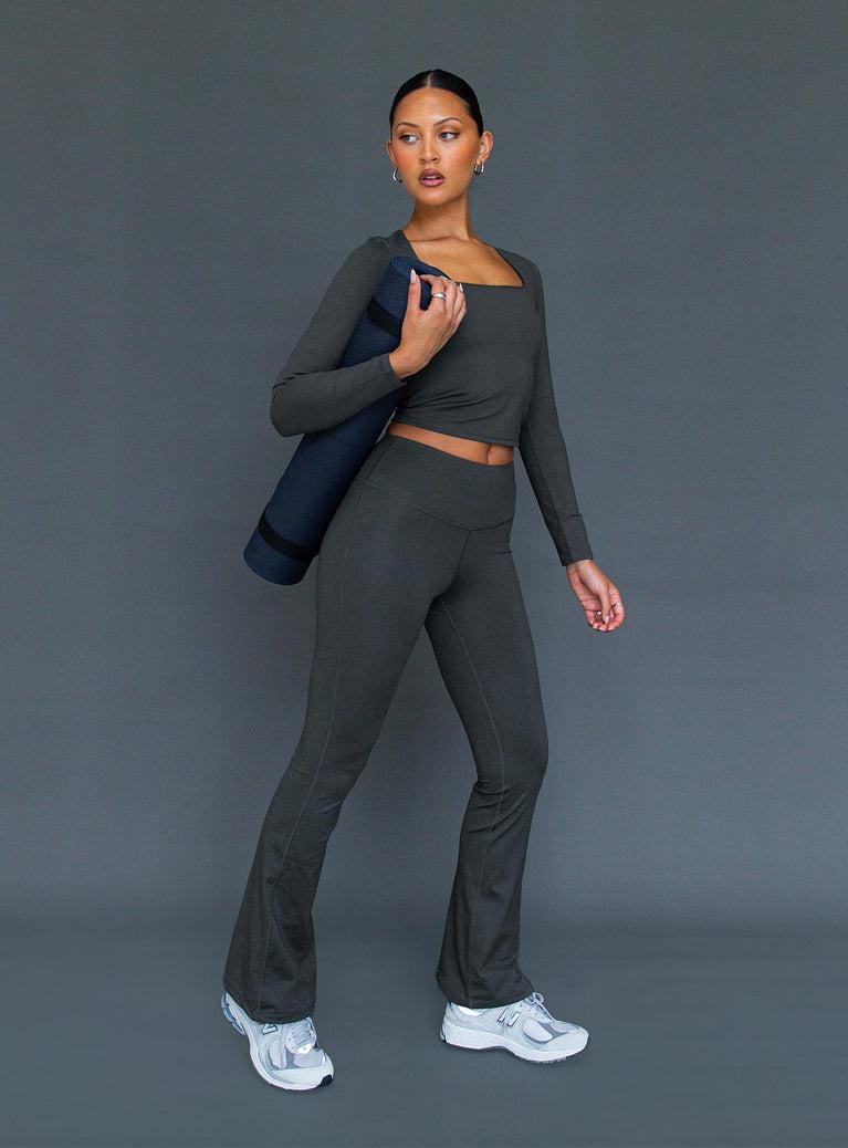 Integrity Activewear Yoga Pants Grey Product Image