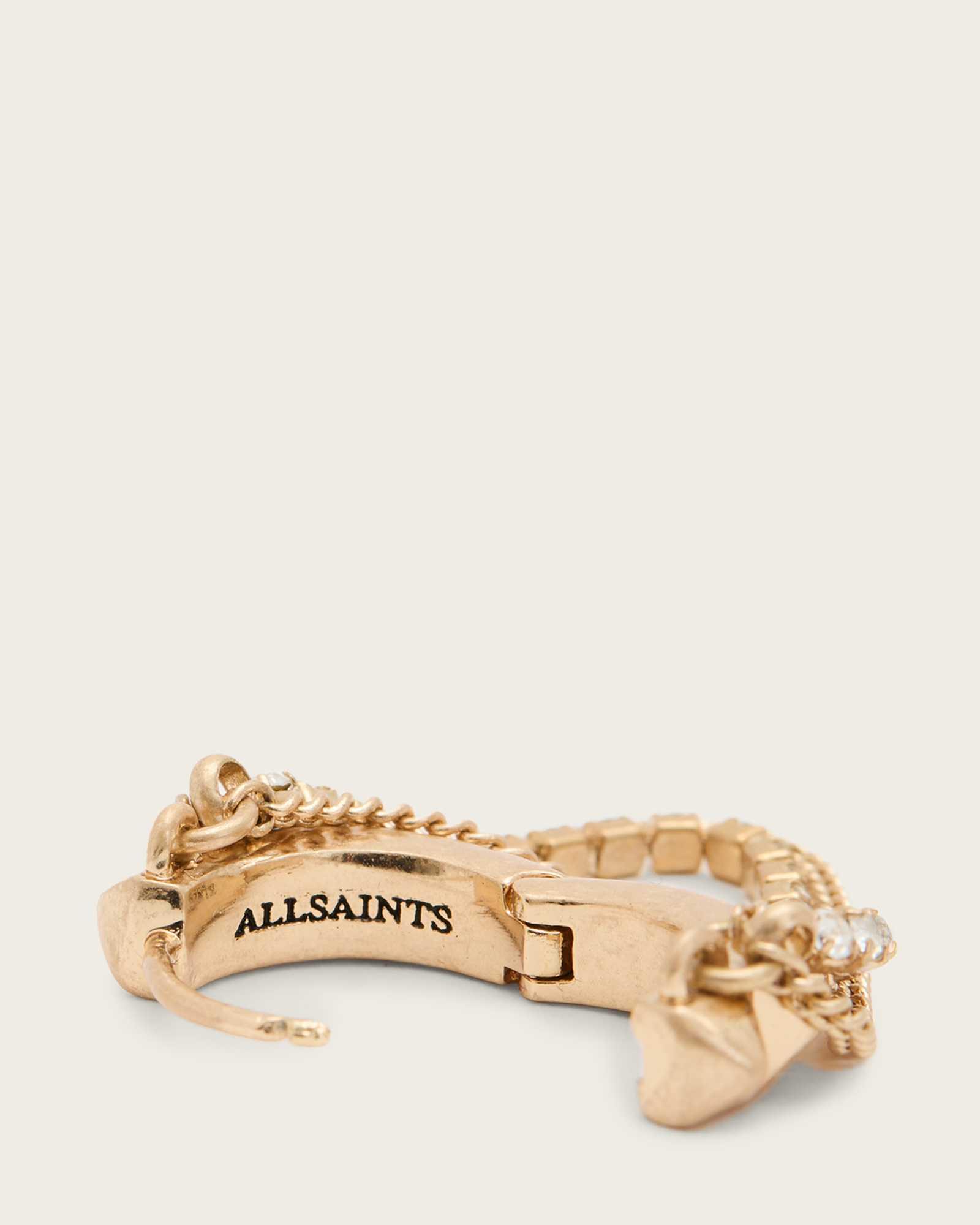 Lia Chunky Necklace WARM SILVER | ALLSAINTS US Product Image