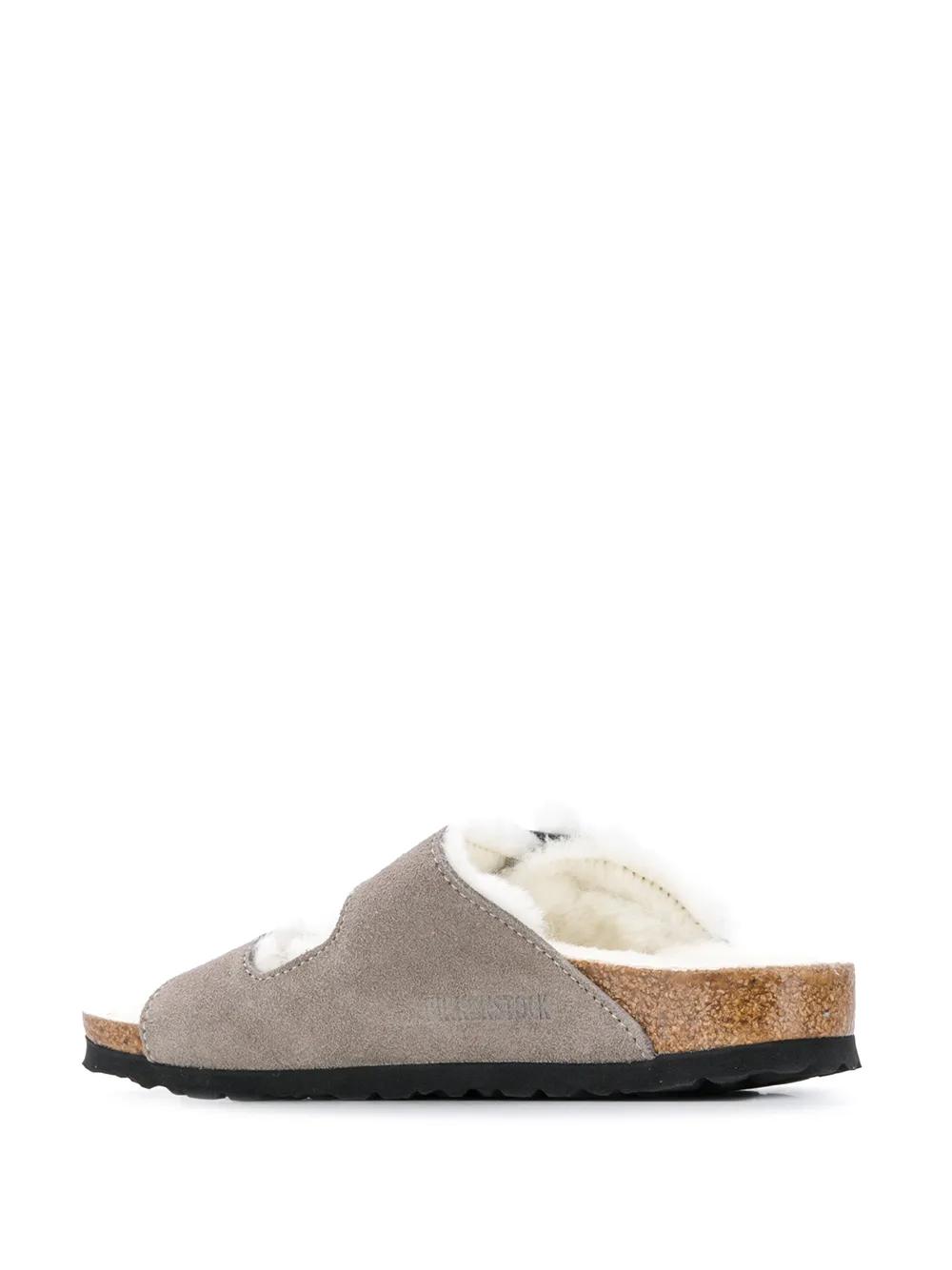 Arizona two-strap shearling sandals Product Image