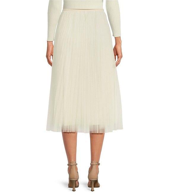 Lucy Paris Sharlene Tulle Midi Skirt Product Image