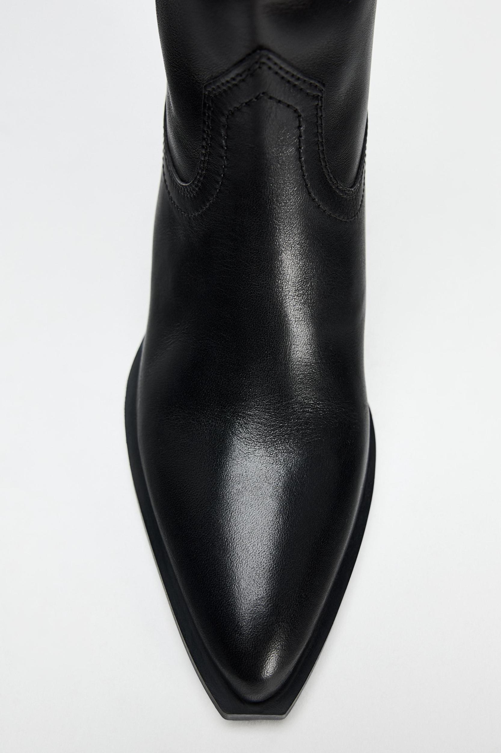 LEATHER COWBOY BOOTS Product Image