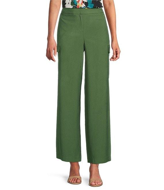 Investments Petite Size Wide Leg Cargo Pants Product Image