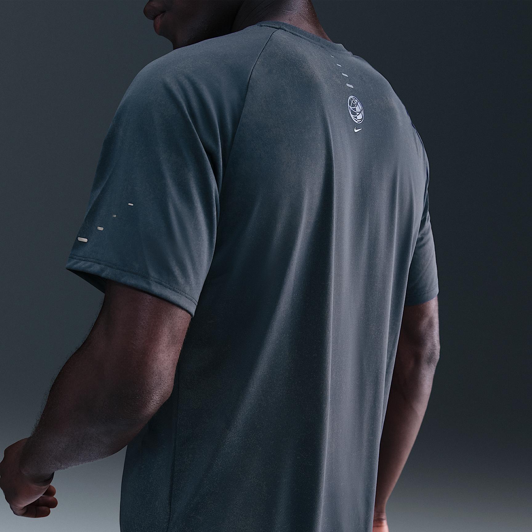 Nike Mens Stride Dri-FIT ADV Short-Sleeve Running Top with Reflective Accents | IH7495-437 Product Image