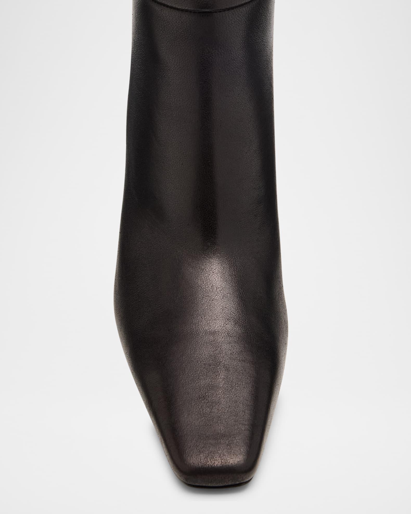 Jill Smooth Leather Knee-High Boots Product Image
