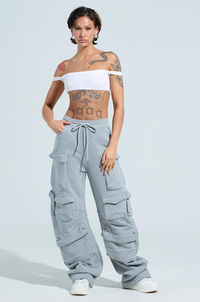 MAYBE NEXT YEAR CARGO WIDE LEG JOGGER Product Image