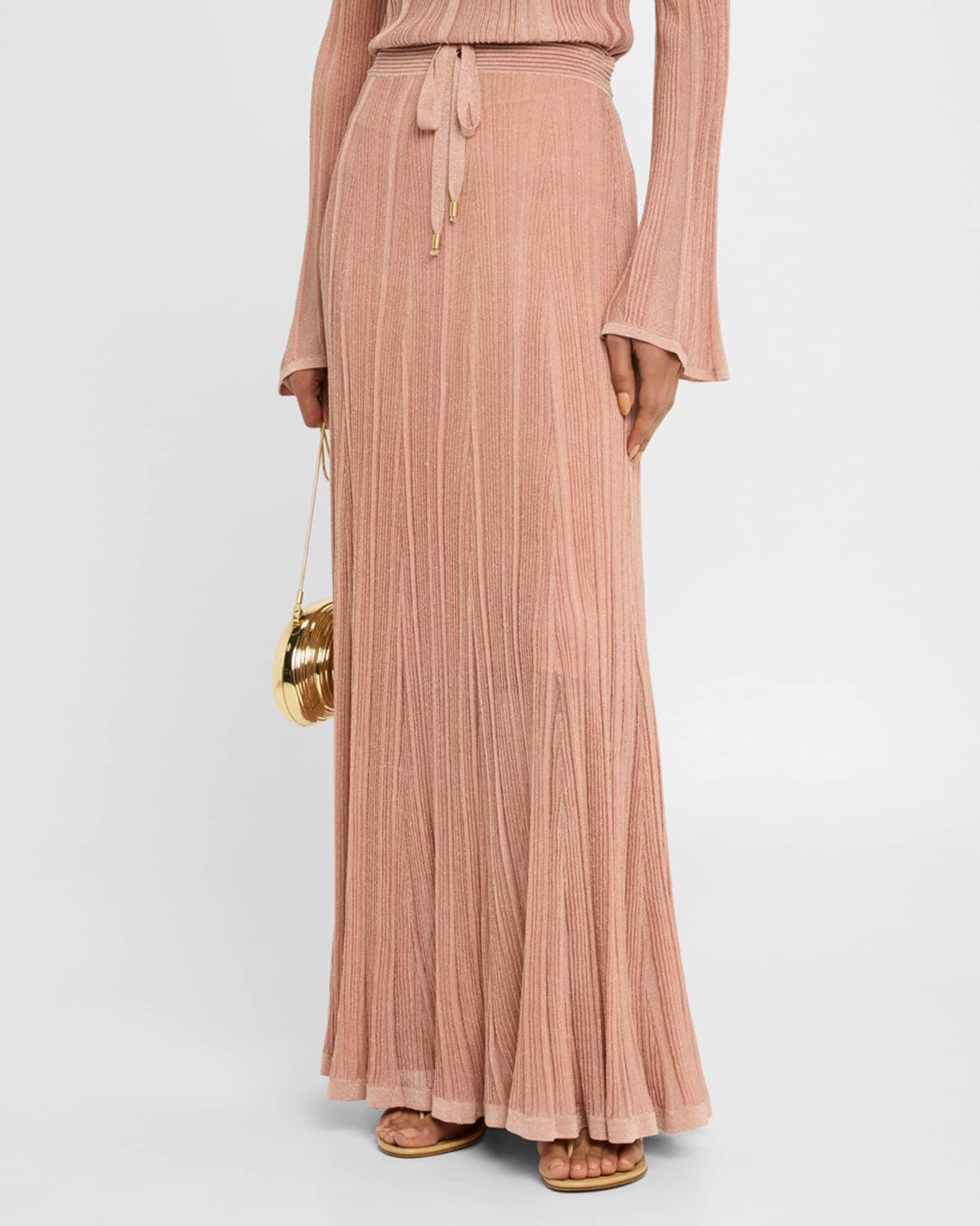 Lucky Metallic Maxi Skirt Product Image