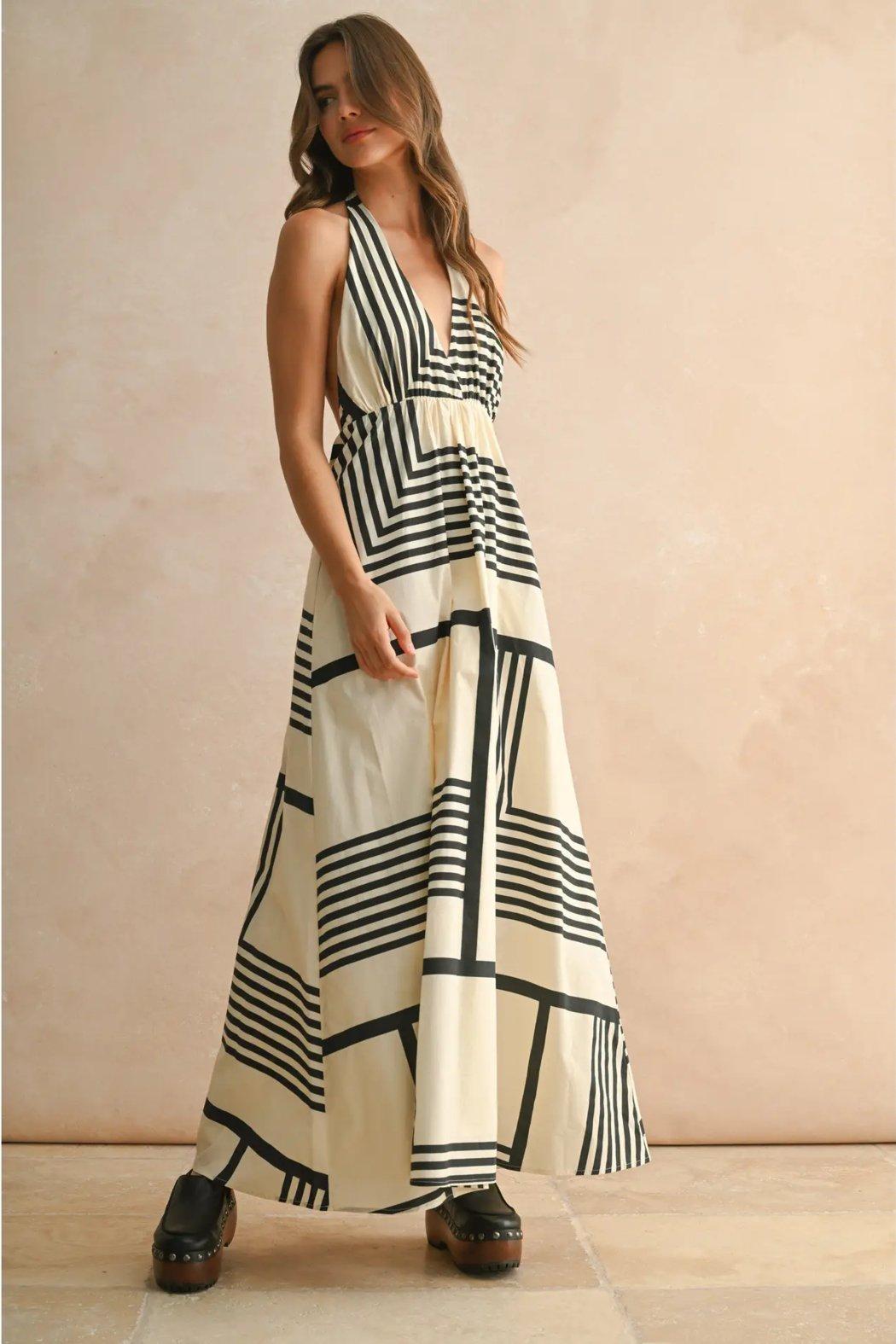 Geo Halter Dress Product Image