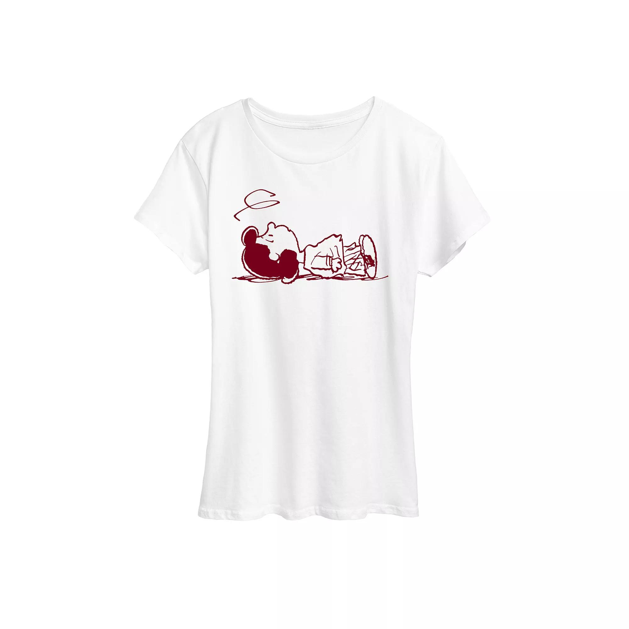 Women's Peanuts Lucy Laying Graphic Tee,  Product Image