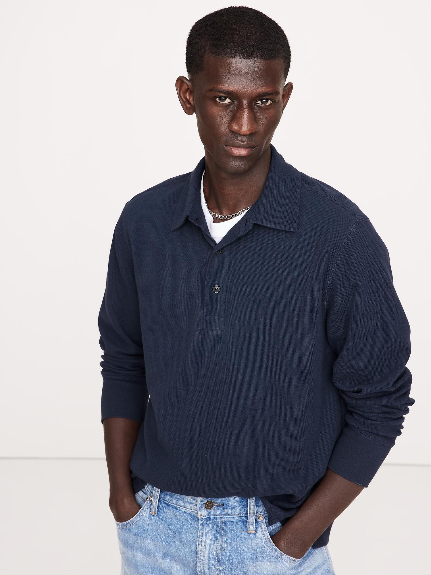 Waffle-Knit Polo Product Image