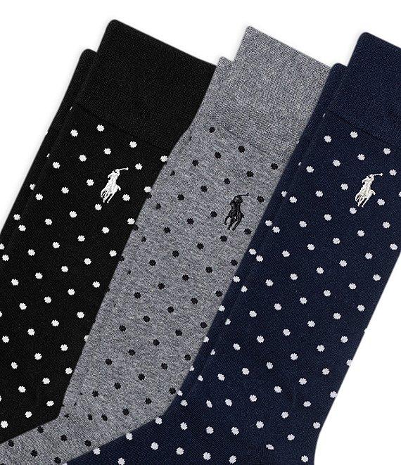 Polo Ralph Lauren Classic Dot Dress Socks 3-Pack Product Image