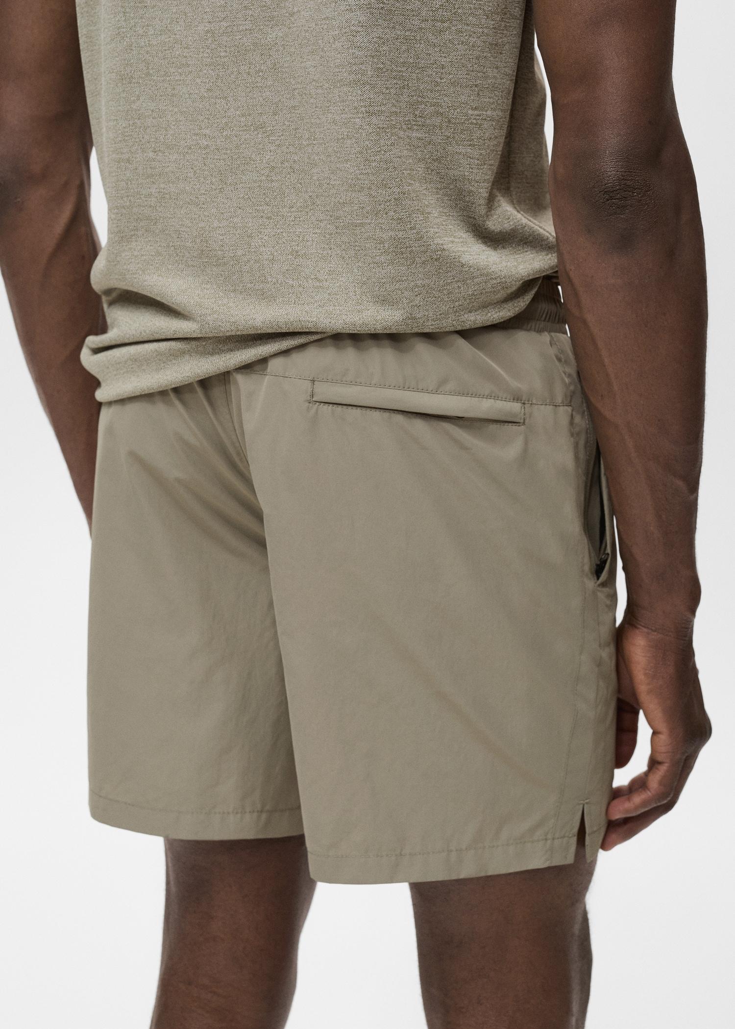 Swimsuit with zip pockets - Men | MANGO USA Product Image