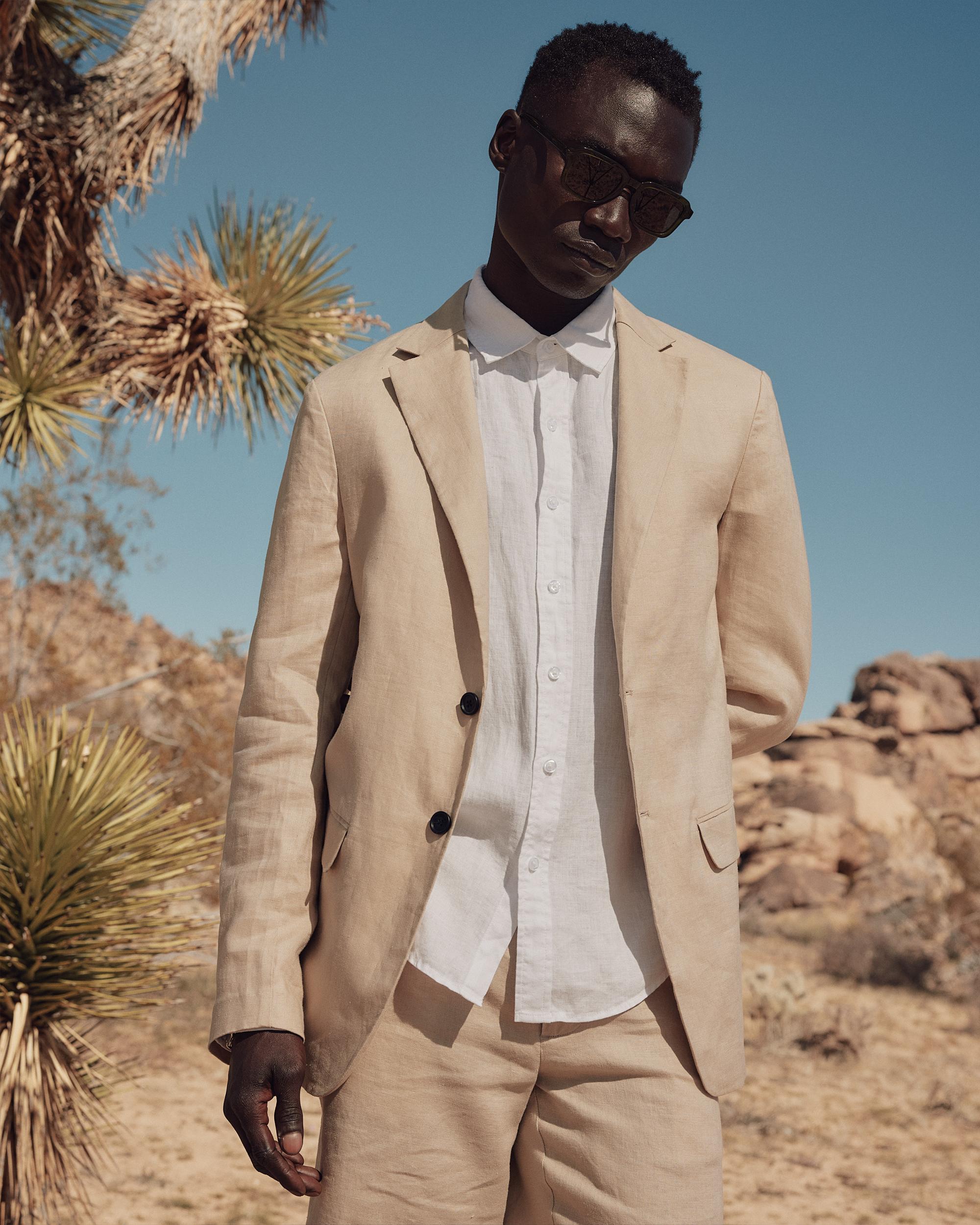 Quince | Men's 100% European Linen Relaxed Long Sleeve Shirt Product Image