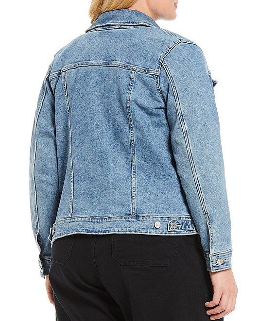 Levi's® Plus Size Point Collar Long Sleeve Welt Pocket Original Trucker Jacket Product Image