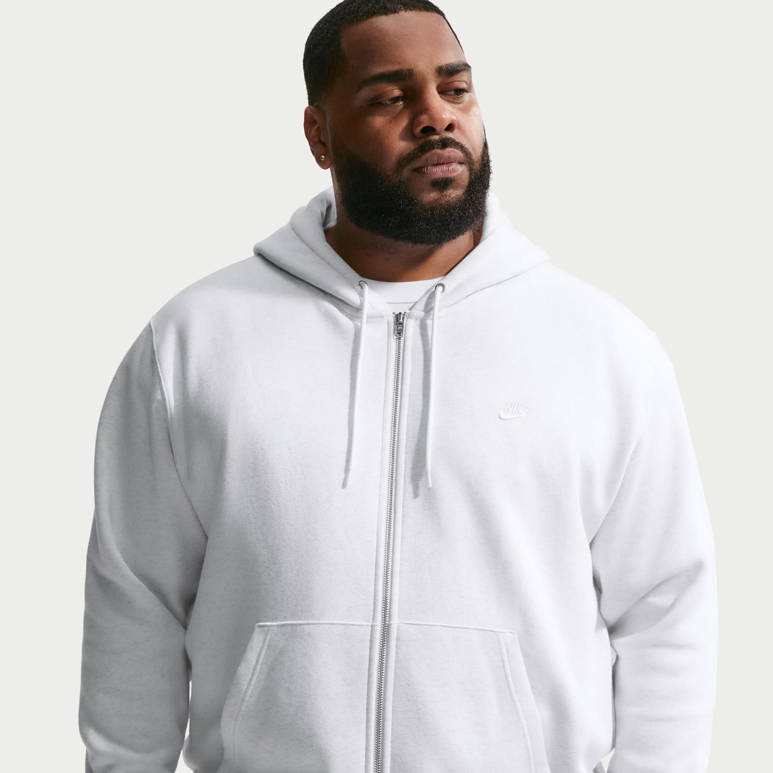 Nike Men's Club Full-Zip Fleece Hoodie Product Image