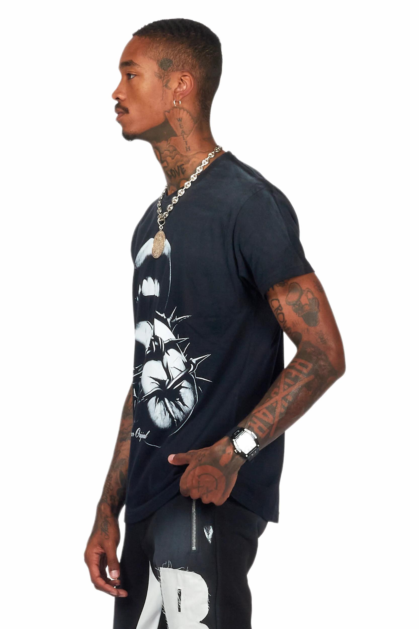 Deona Black Oversized T-Shirt Female Product Image