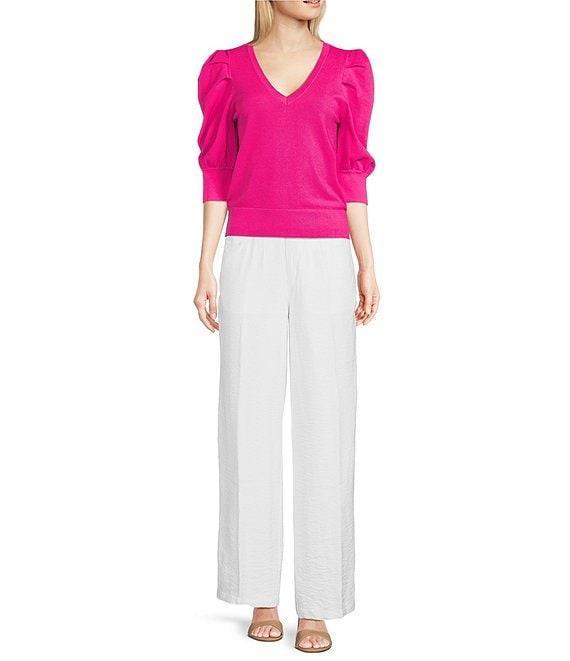 DKNY by Donna Karan Crinkle Dressing Straight Leg Pant Product Image