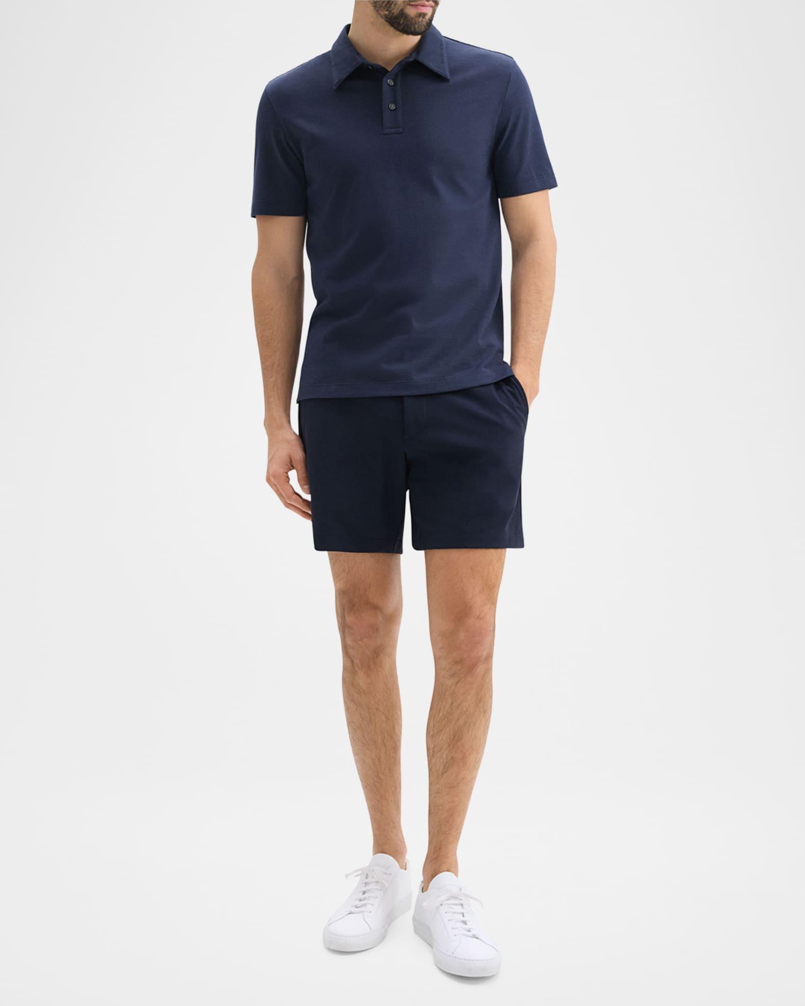 Men's Striped Cotton-Blend Polo Shirt Product Image