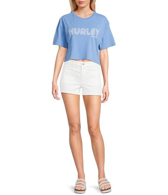 Hurley Rollers Short Sleeve Boxy Cropped T-Shirt Product Image