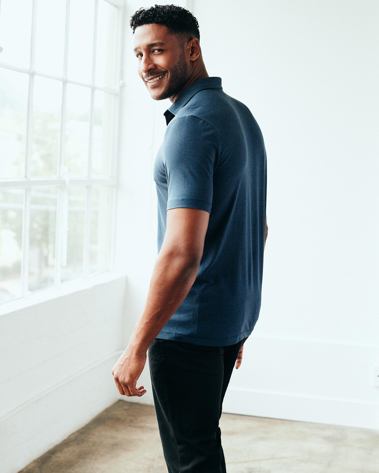 Quince | Men's Flowknit Breeze Performance Polo Recycled Polyester Product Image