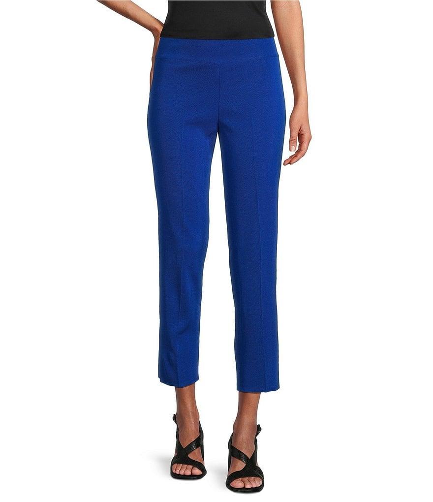MISOOK Knit Flat Front Slim Leg Ankle-Length Pull-On Pants Product Image